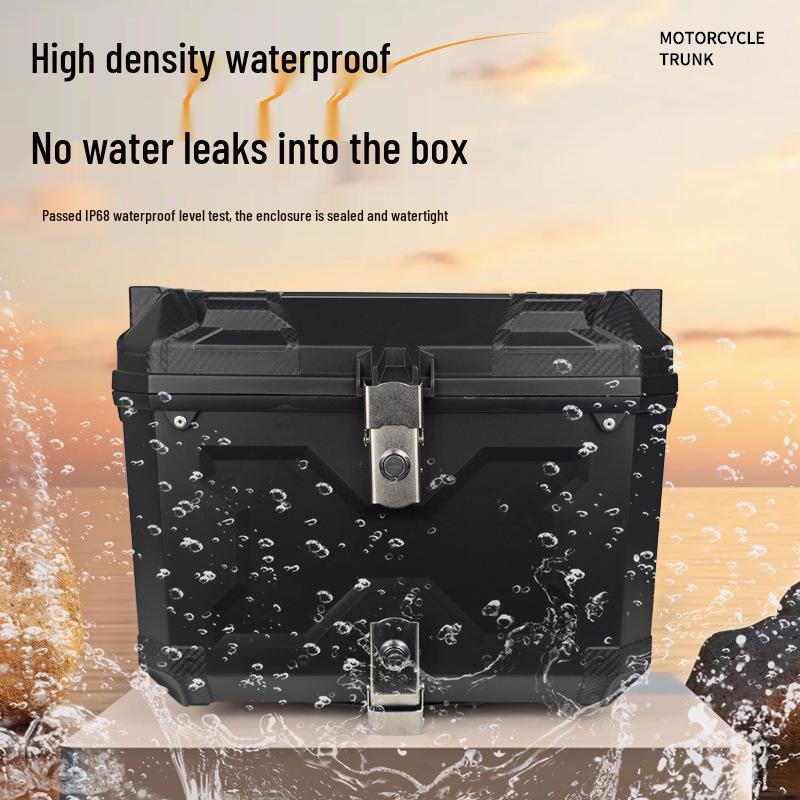 High-Capacity Quick Release Rear Scooter Trunk - Durable Tail Box for Electric Vehicles and Takeaway Storage