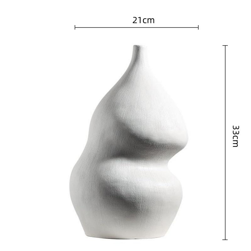 Ceramic Vase Liquorice Melon Coarse Earthenware Pot Flower Vase Ceramic Handicrafts Floral Arrangement Home Decoration