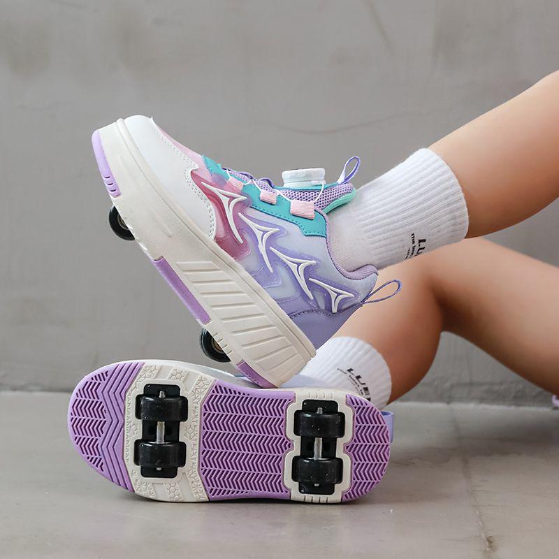 

2025 Kids Detachable 4-Wheel Roller Skates: New Design for Boys and Girls Size 38 - Inner length 24.5cm