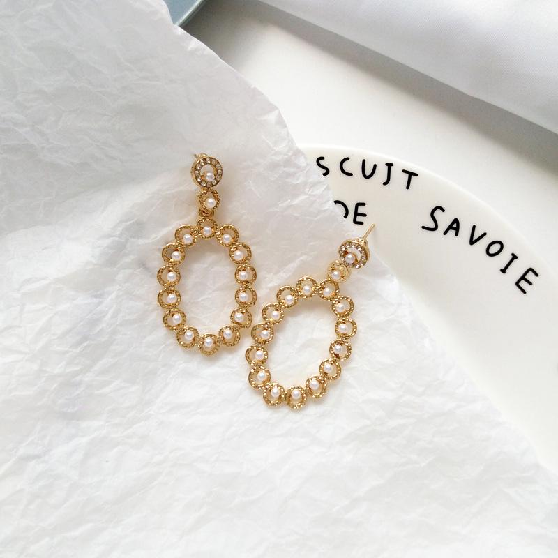 Koreanische S925 Sterlingsilber Perlenstecker - Trendiges und Elegantes Design