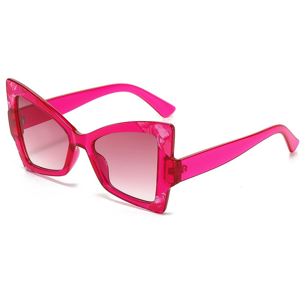 Cat Eye Sunglasses Female Butterfly Shape Colored Sunglasses Modern Trimming Glasses