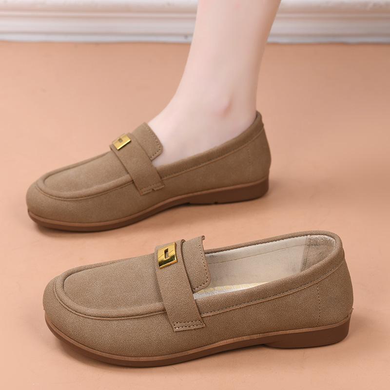 

Soft-soled soft-faced Birkenstocks single shoes women s spring new flat-bottomed lazy one-pedal shoes women 41