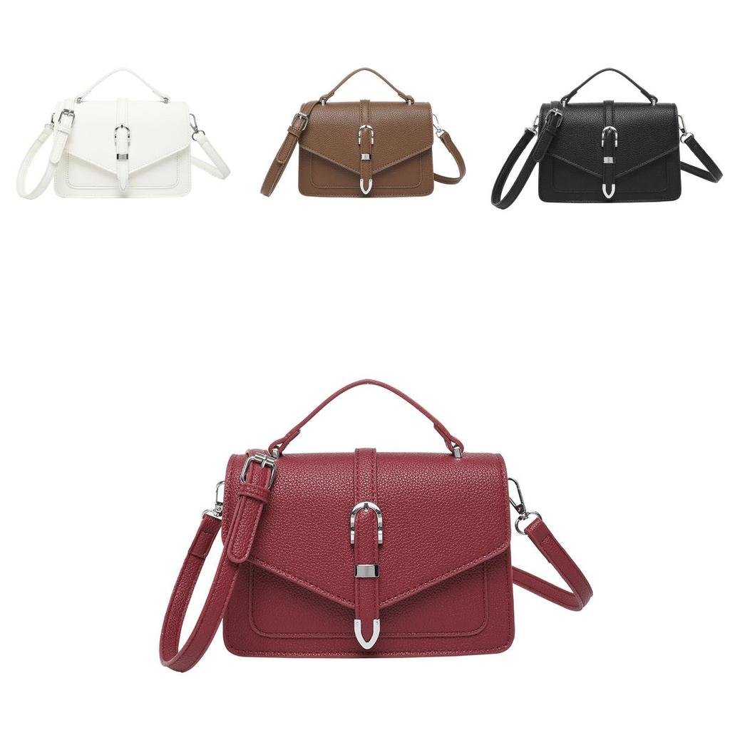 Elegante Borsa Quadrata a Spalla in PU con Tasca Interna per Telefono per Uso Quotidiano Casual