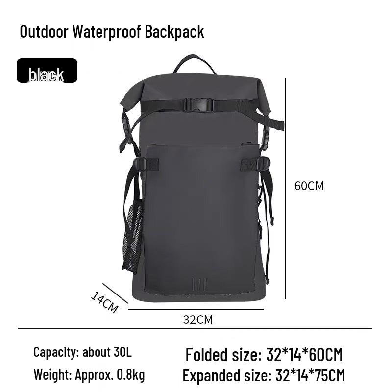 Waterproof Backpack for Outdoor Rafting, Trekking, and Diving - Large Capacity Mountaineering Bag