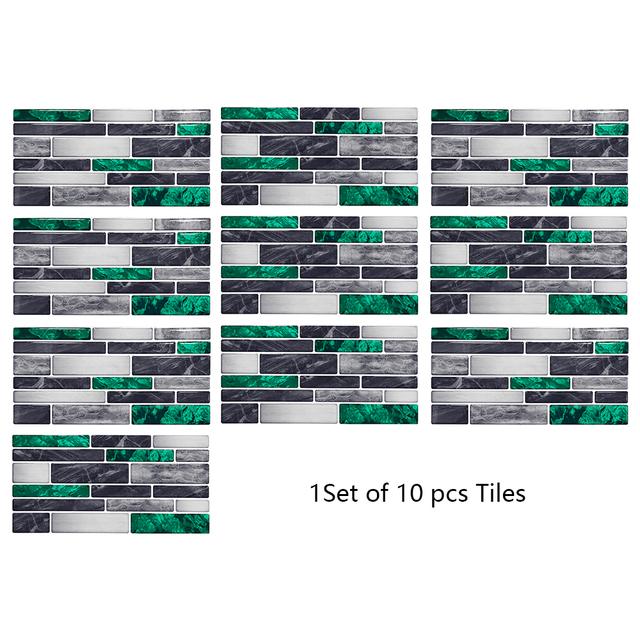 29 Styles Flat Marble Embossing Tiles Wall Sticker Kitchen Oil-proof Bathroom Waterproof Peel & Stick Hard Crystal Wallpaper