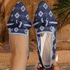 Scarpe da donna in maglia slip-on grandi: Scarpe basse a punta per Primavera/Autunno con Fiocco, Calzature Casual da Guida