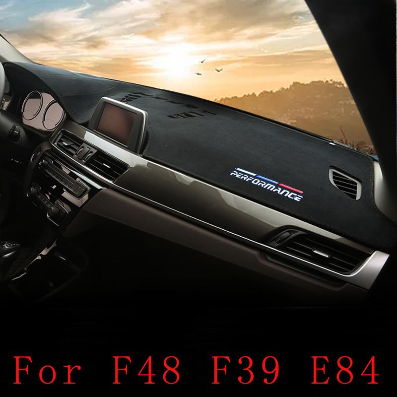 Flanell Anti-Rutsch-Anti-UV-Matte Armaturenbrett-Abdeckung Pad Dashmat Teppich für BMW X1 X2 F48 F39 E84