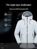 Unisex Ultralight Waterproof Windproof Softshell Jacket for Spring/Autumn Hiking and Camping