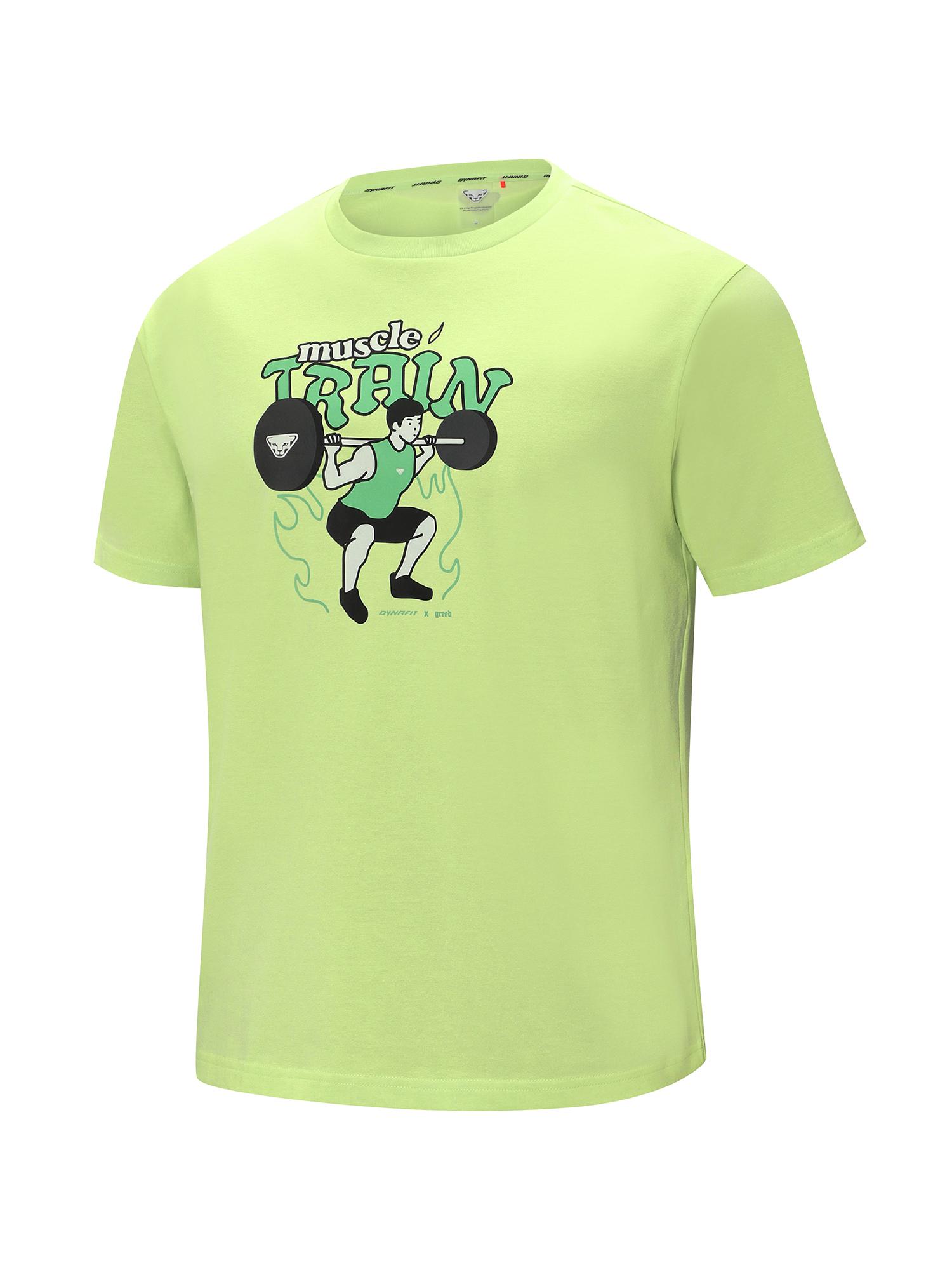 Dynafit [Dynafit X Greed] Greed X Greed Men S Short Sleeve T-Shirt_Lime Ymm25229G1 Lime/05(M)