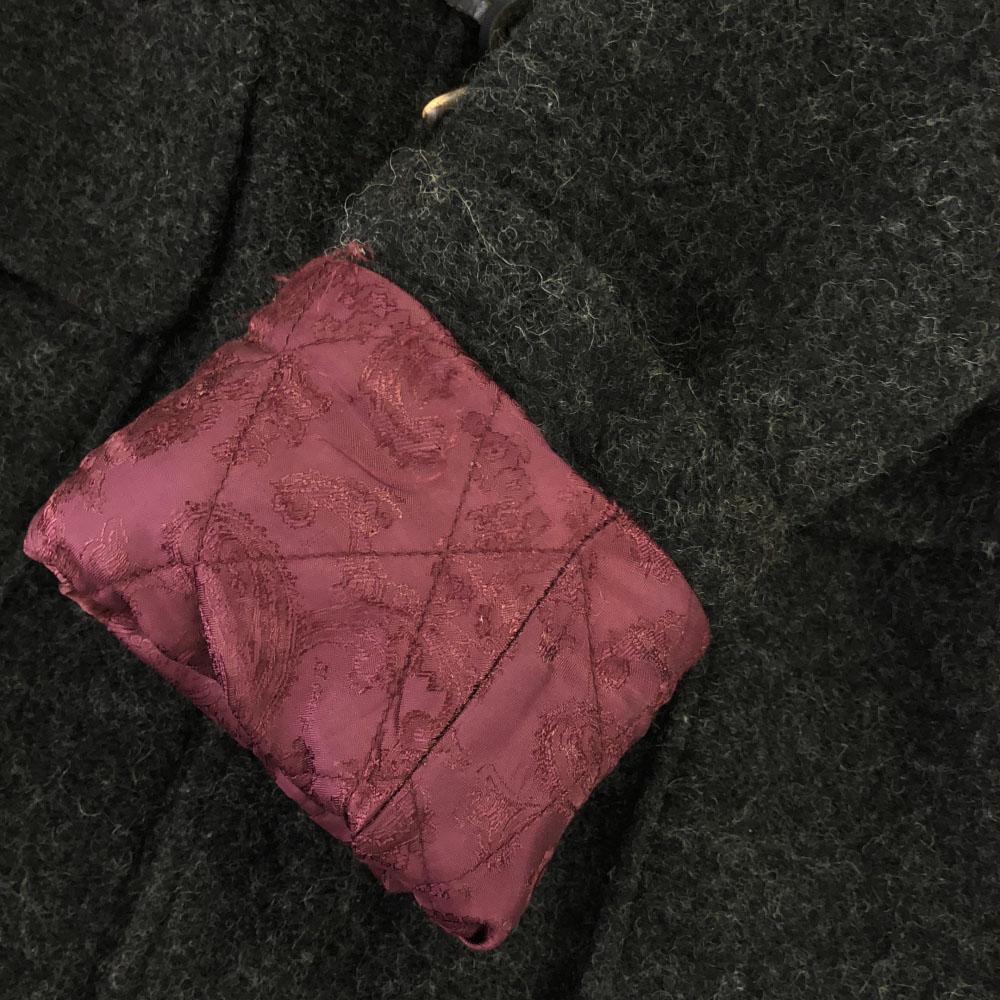 NO ID. Wool boa Duffel coat 1 Black series Paisley lining and padding Men's Used