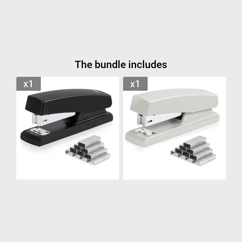 Deli 0425 Heavy Duty Stapler With 1box Staples 20 Sheet Capacity Labor-saving Design Stationery For Office School Supplies