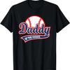 Daddy Of The Rookie Baseball Vintage Graphic For Men Dad T-Shirt