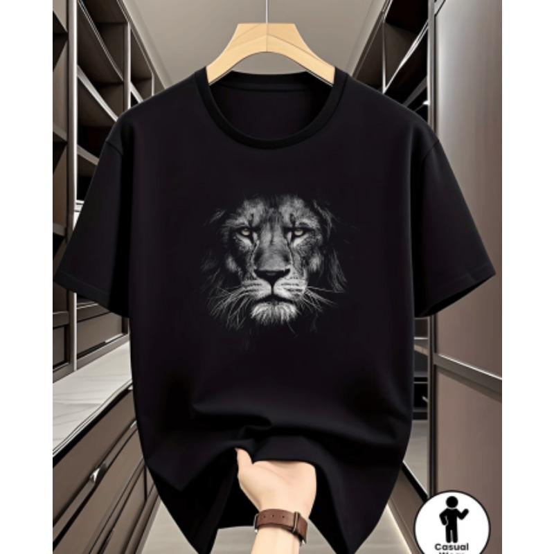 Camiseta masculina com padrão 3D camiseta de manga curta camiseta com estampa 3D gola redonda retro retro casual rua