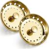 2 Pcs Advanced Sink Kitchen Strainer Filter Sink Stopper Stainless Steel