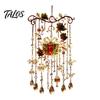Indoor Outdoor Decorative Chimes Handmade Acrylic Wind for Christmas Window Decoration, Festive Hanging Wall Fireplace Accents Ornaments Outdoor,