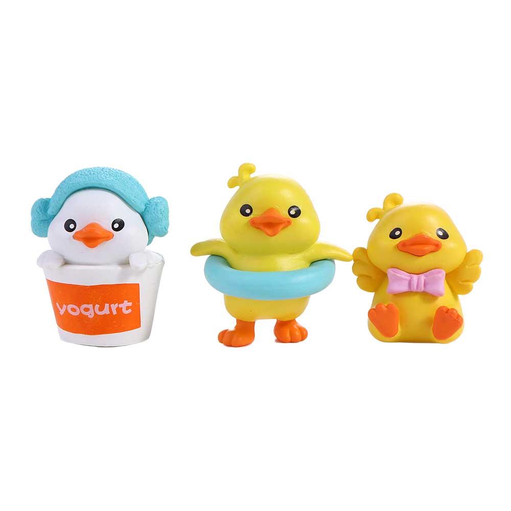 Accessories Handmade Models Toy Little Yellow Duck Action Figures Little Duck Doll Pvc Ornaments