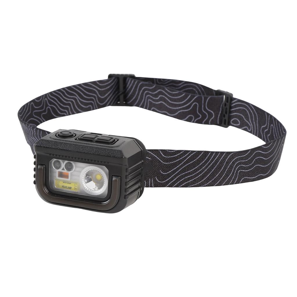 Motion Sensor Headlight 6 Modes IPX5 Water Proof Rechargeable Lightweight Headlamp for Outdoor