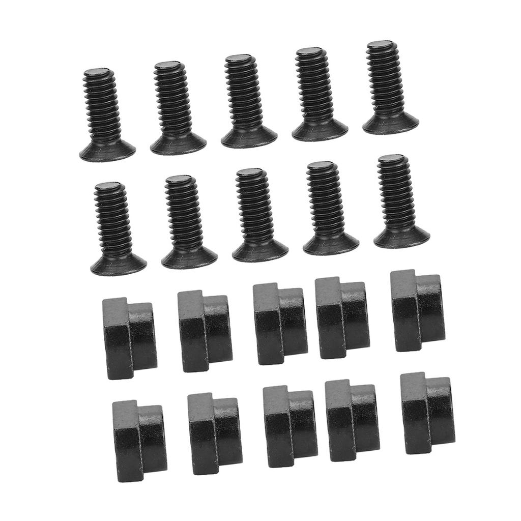 Juego de 10 tornillos y tuercas M-Lok de acero puro duraderos para secciones de riel M-Lok