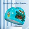 4 Stück schöne, schnell trocknende, atmungsaktive Badekappen, Schwimmsport-Badekappen, Kinderhüte für Kinder