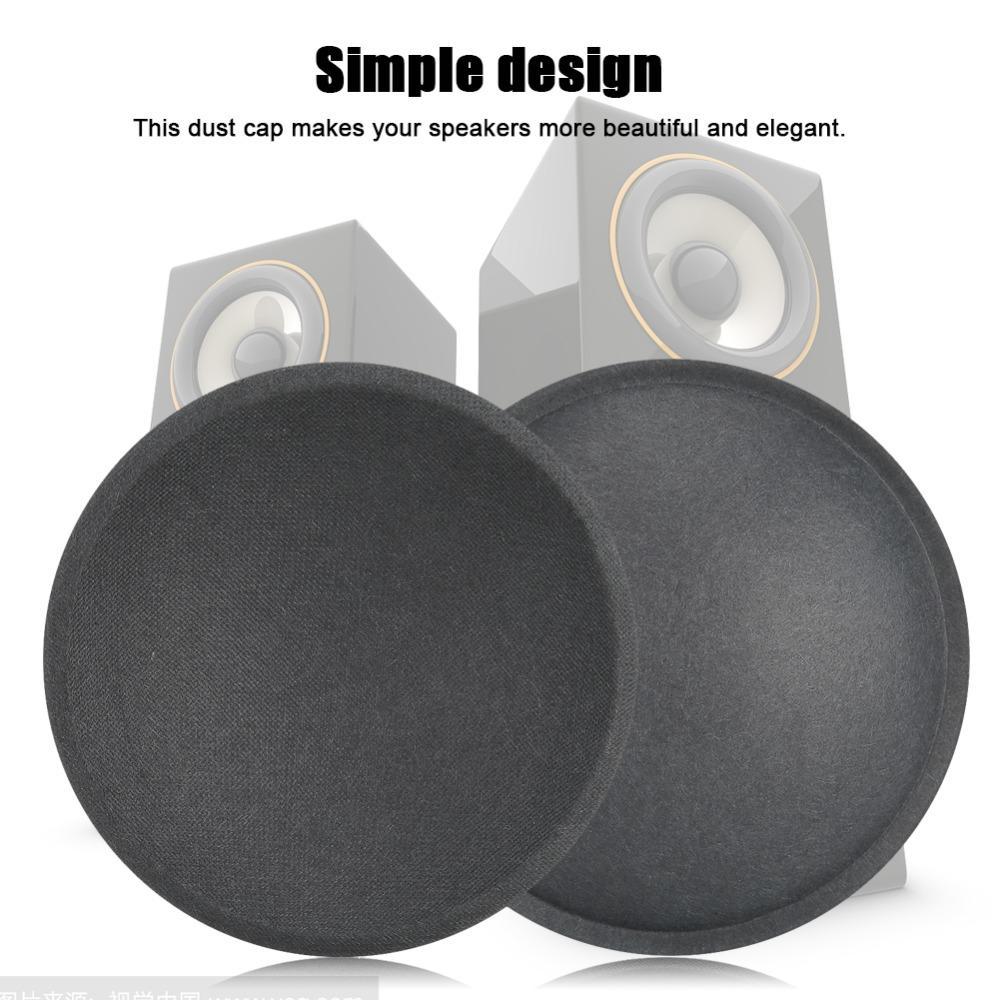5PCS Various Sizes Optional Subwoofer Dust Cap Black Paper Horn Protective Bass Horn Protective Audio Equipment