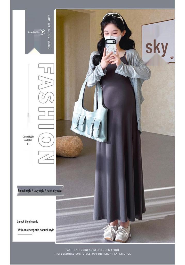 2026 Spring Korean Style Slimming Cardigan & Camisole Dress Set