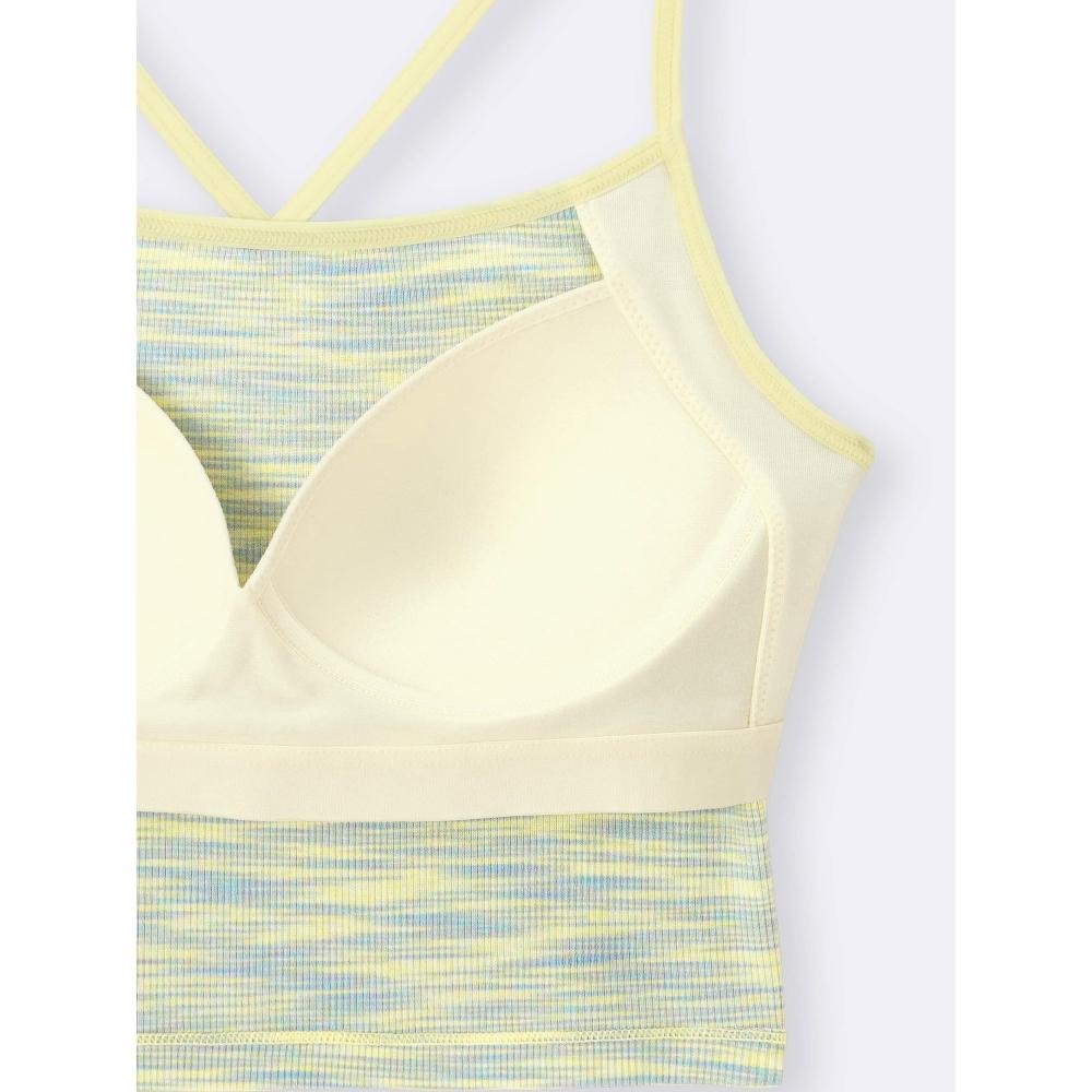Gu By Uniqlo Bra Feel 2 Way Cropped Camisole  Marble 