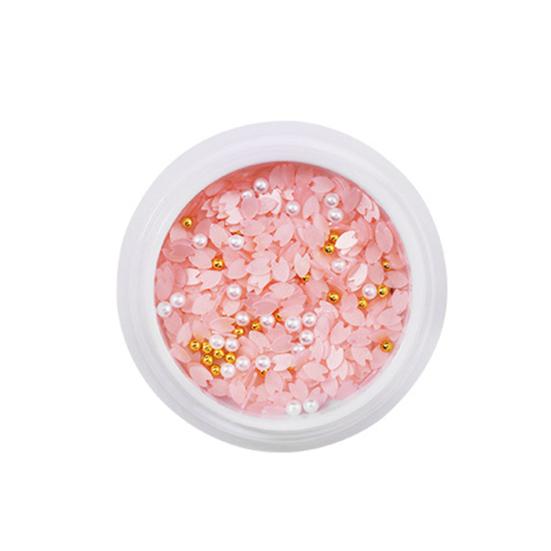 

Yousheng 1 Box Nail Art Sequins Ultra-thin Petal 3D Effect Decorative Vivid Color Non-fading Manicure Decoration DIY Cherry Blossoms Nail Glitter світло-рожевий колір