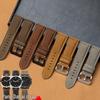 Mat Retro ZeePaardenhuid & Crazy Koeienhuid Horlogeband 22mm/24mm