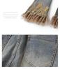 2025 Embroidered Wide Leg Women's High Waist Slimming Micro Flare Jeans - Korean Style, Spring/Autumn