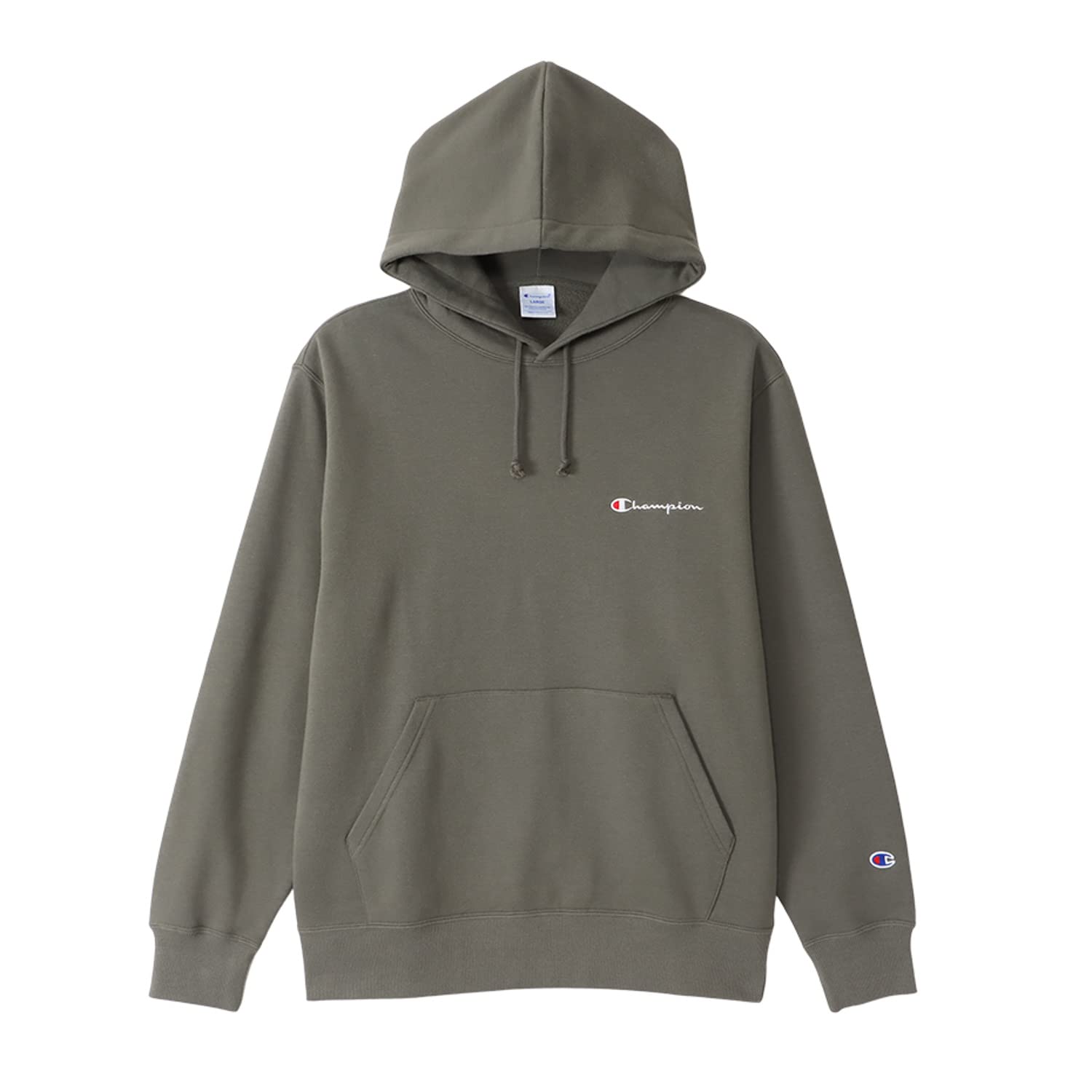 

Sweatshirt Long Sleeve Cotton USA Fleece Script Logo Embroidery Hooded Sweatshirt Casual Dark Gray S [Champion] Men s C8-W128Z темно-сірий