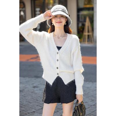 Moka Na Gentle Retro Short Knit Cardigan