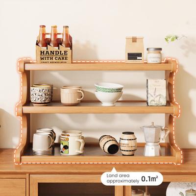 Lagerregal Tassen-Ausstellungsständer Starke Tragfähigkeit Transparentes Design Mehrschichtiges Lagerregal Desktop-Organizer