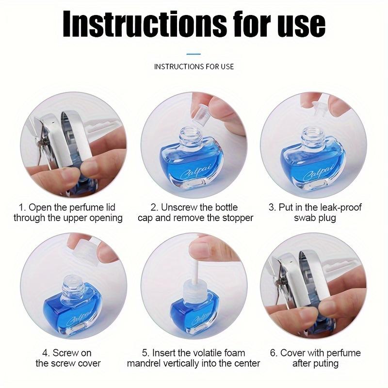 Car Air Freshener with Long-Lasting Perfume Fragrance Vent Clip-On Fan-Shaped Decorative Air Freshener