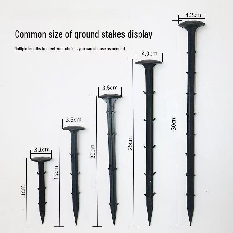 Plastic Ground Stakes for Weed Barrier & Garden Film