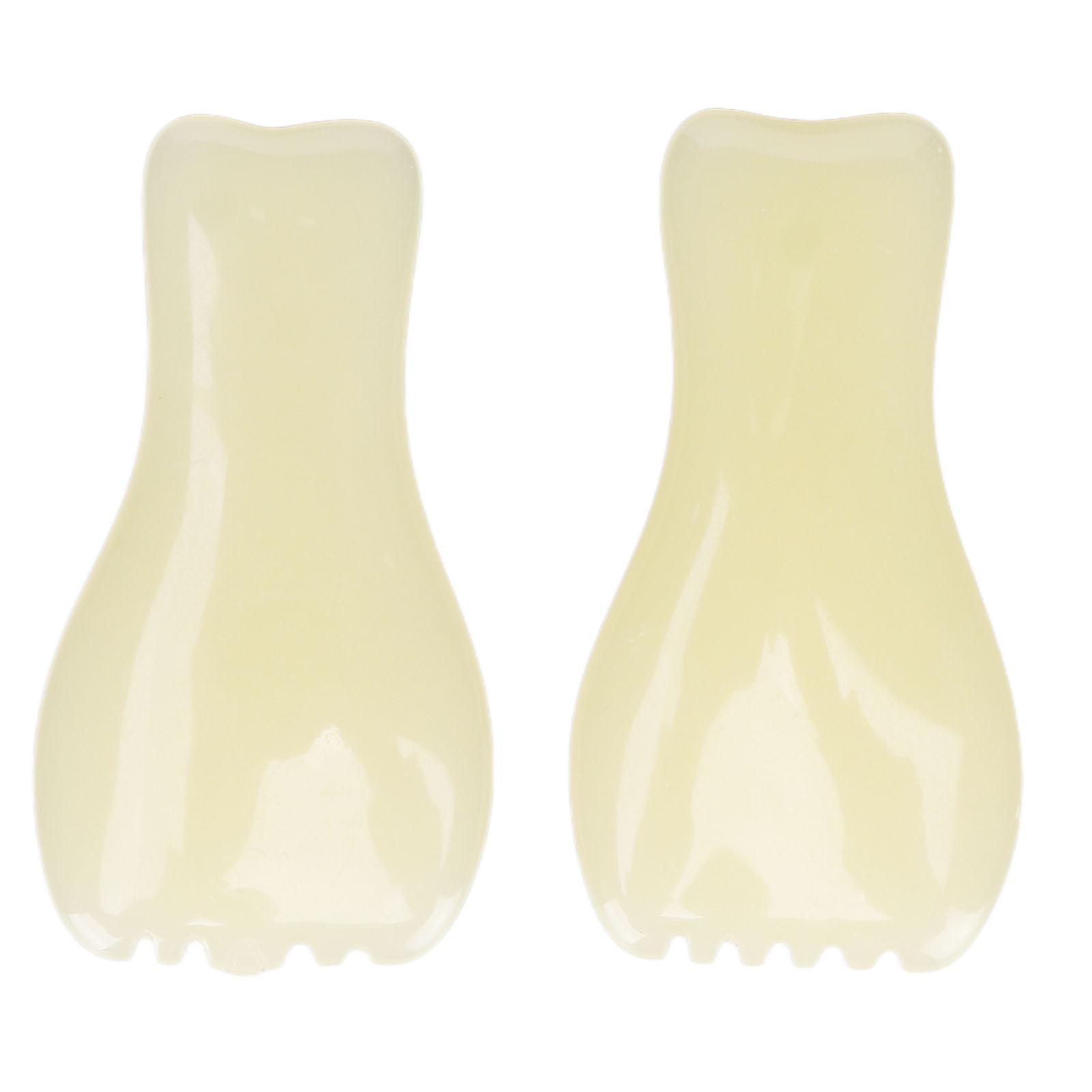 2 шт. Массажная доска для скребкового массажа лица, гладкие поверхности, смола, пластина для гуа ша для кожи, для дома, салона