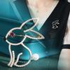 Rabbit Brooch Simple Cute Delicate Pin Wholesale Lightweight Corsage Clothing Accessories Gift Accessories