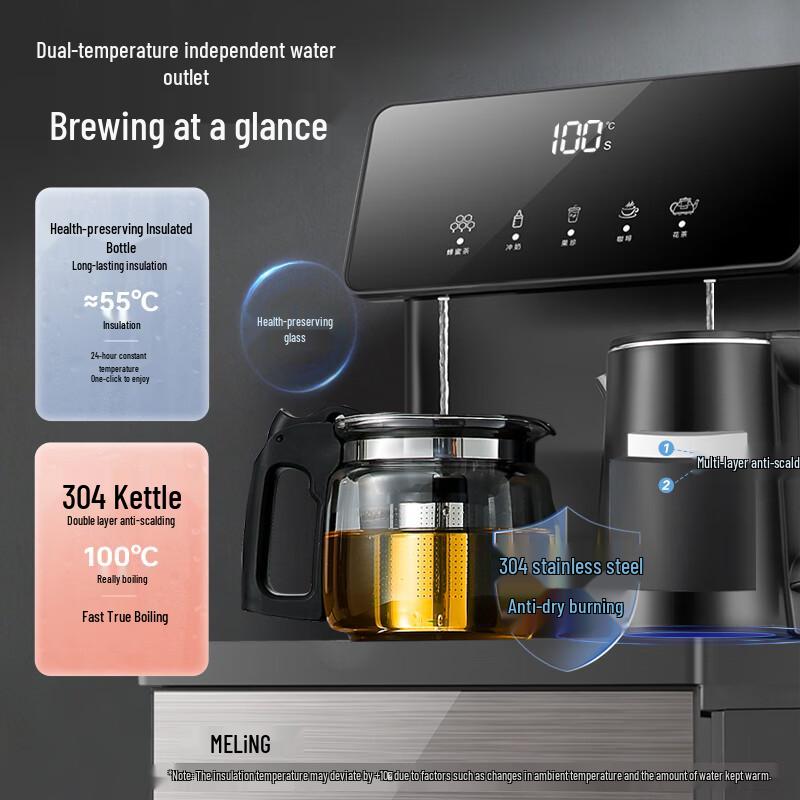 MeiLing Smart Bottom-Load Water Dispenser & Tea Bar with Kettle