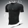 Men Gym Sport T-shirt Compression Elastic Quick Dry Tight Sweat-Wicking Breathable Jogging Running Fitness Athletic Workout Tee