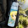 1PC Vintage Blonde Girl Cartoon Print 750ml Color Plastic Sports Water Bottle Leakproof Flip Straw Lid Suitable for Sports Office Home Use
