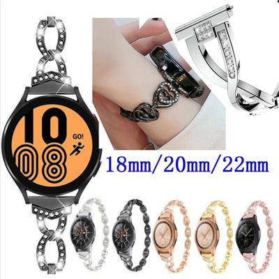 Diamond Strap For GARMIN Venu 3 2 3s 2s SQ2 2plus Luxury WatchBand For Active 5  Vivoactive 4 3 Vivomove 3 Stainless Steel Metal Band Bracelet