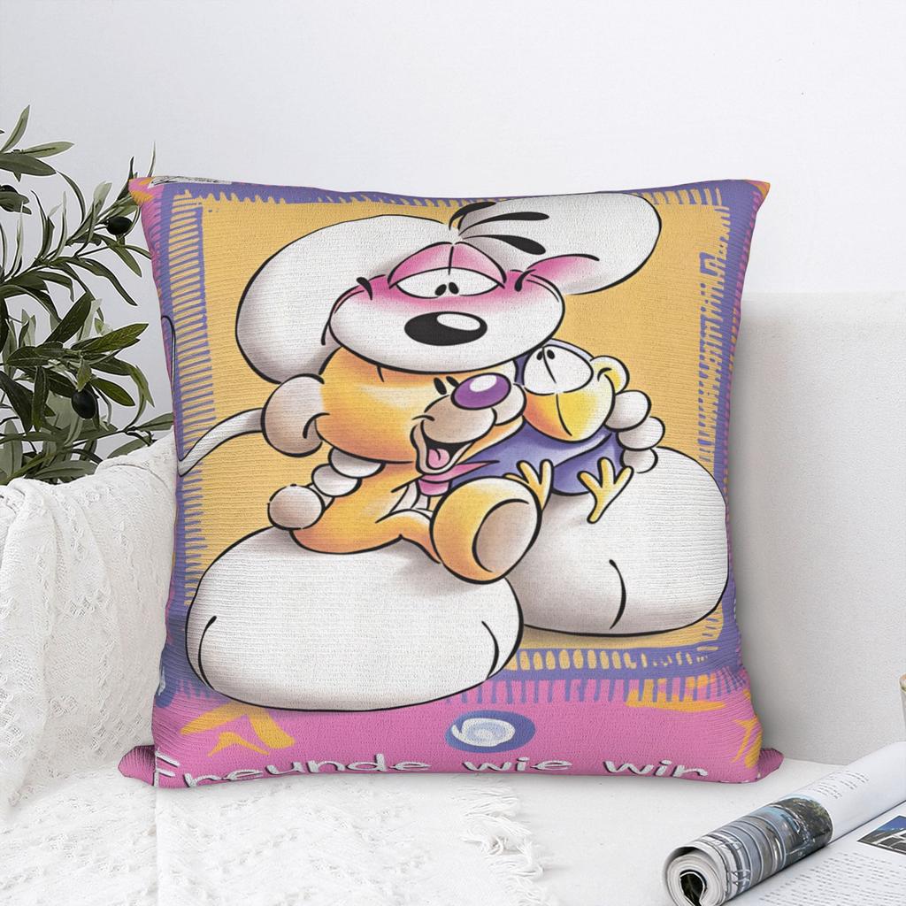 Diddl Pimboli Pillow Case Comfy Pillow Cover Retro Trendy Pillowcases For Sofa Home Decoration