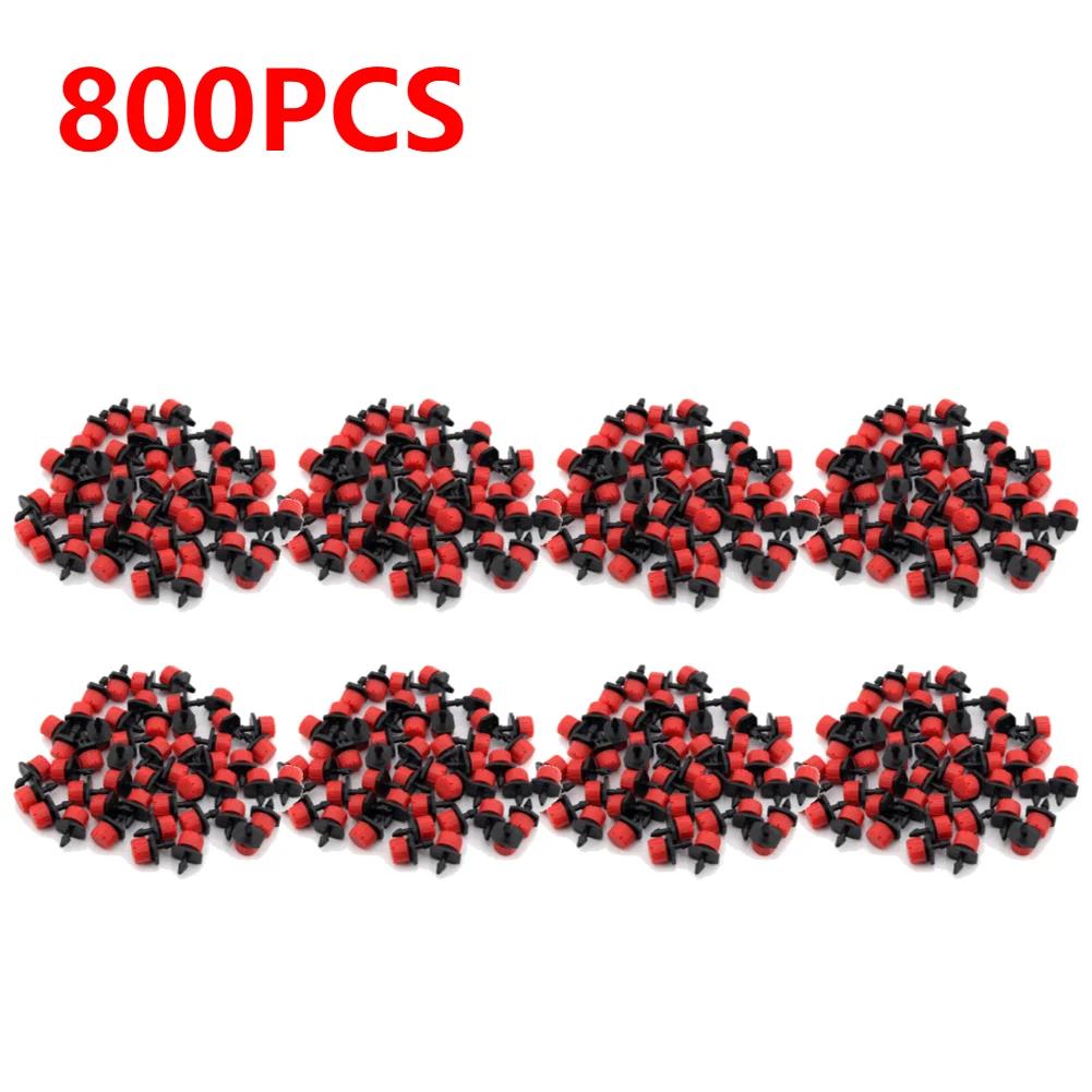 1000-100PCS Garden Micro Drip Irrigation Sprinkler Water Dripper Plants Greenhouse Auto Watering System Nozzle Sprayer Sprinkler