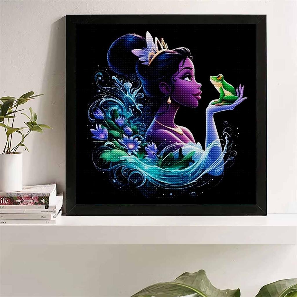DIY Diamond Painting Round Diamond Beautiful Princess Full Diamond Mosaic Home Decoration Painting Cross Stitch Kit