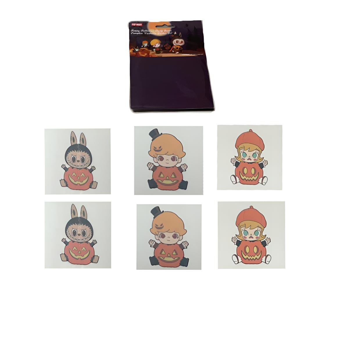 

New POP MART Quirky Carnival MOLLY Pumpkin Washable Stickers Trend Based Products PPMT-2411-0076 Washed Sticker