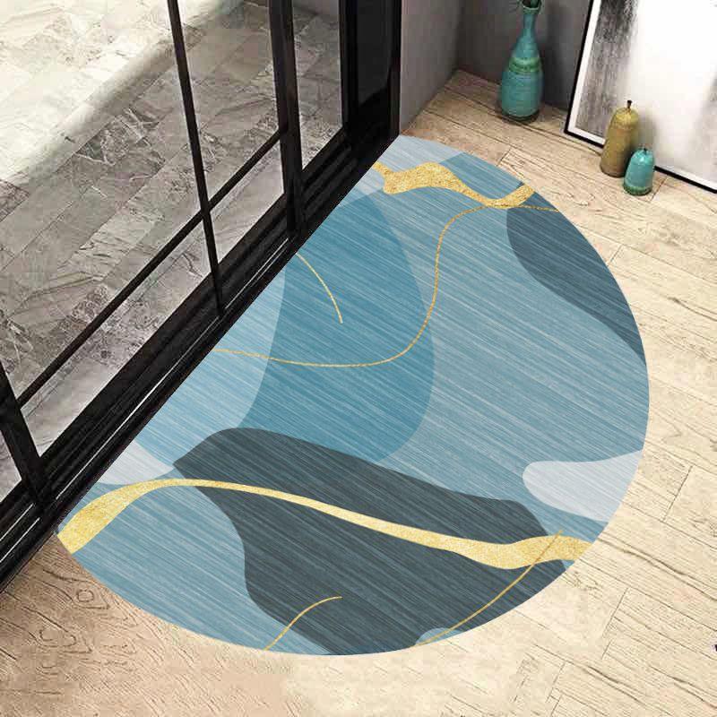 Semi Circular Floor Mat Entrance Door Mat Nordic Minimalist Entrance Carpet Bathroom Anti Slip Mat