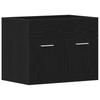 Bathroom Vanity Cabinet Black Oak Effect 60 X 38.5 X 46 Cm