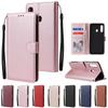 Suitable for Samsung A60/M40 Three-card Photo Frame A40 Photo Frame Multi-function Card Wallet Mobile Phone Leather Case A20S