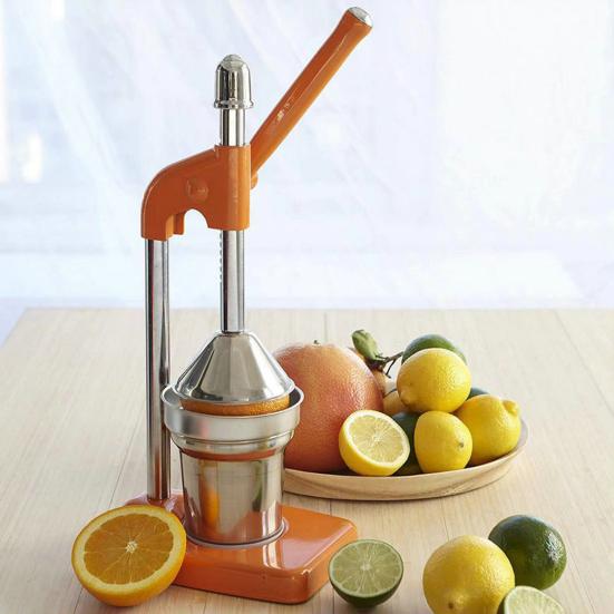 Manual Hand Press Stainless Steel Juicer Heavy Duty Citrus Lemon Squeezer for Orange Lime Easy To Clean Home Kitchen Helper