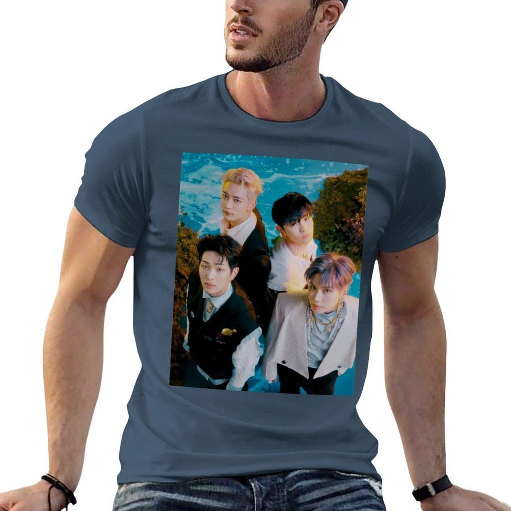 Shinee Atlantis Group Tshirt Festival Casual Short Sleeve