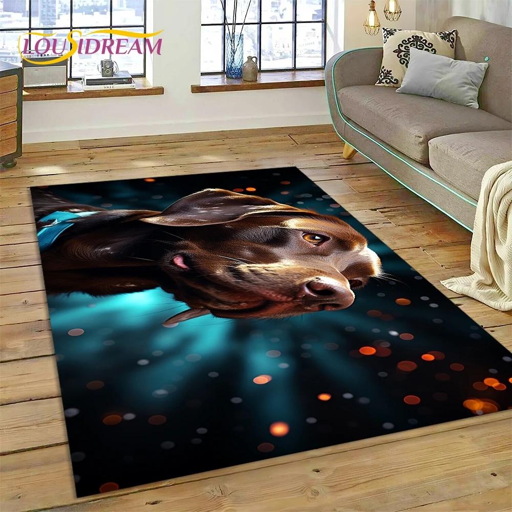 Niedlicher Hund Samojede, Chihuahua, Husky, Koki Cartoon Teppich für Schlafzimmer Wohnzimmer Zuhause Sofa Dekoration, Kind Groß Dekor Bodenmatte
